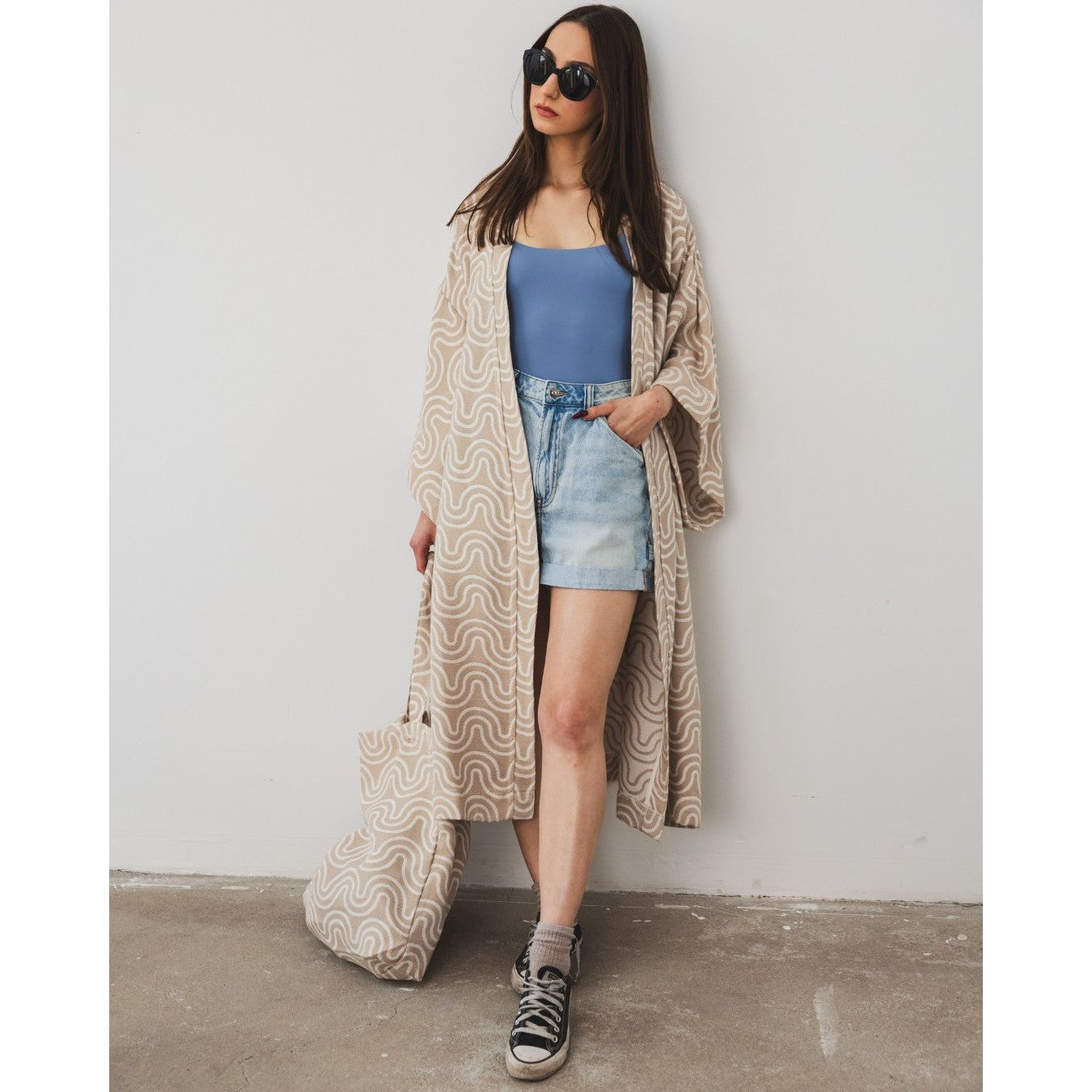 Bamboo Kimono for Women - Sand