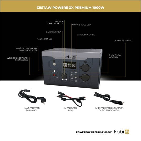 Virtapankki KOBI POWER BOX 1000W Premium