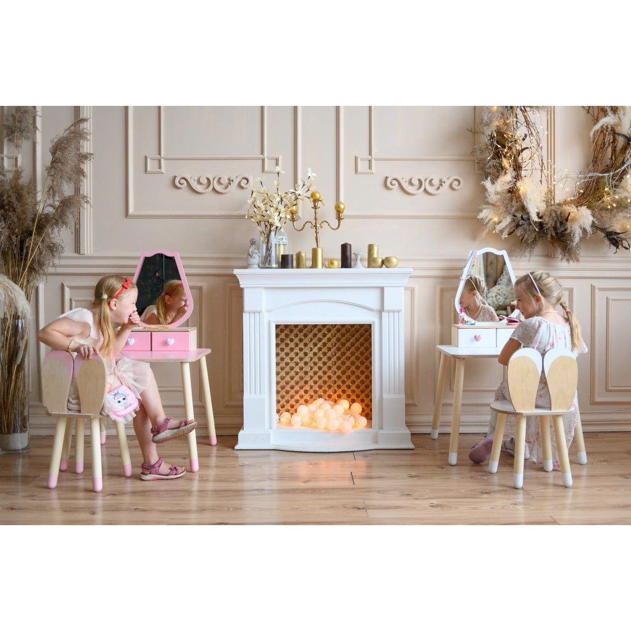 Princess Beauty Table with Mirror - Tulip