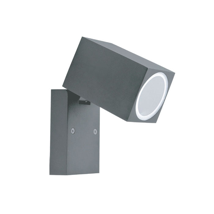 LED-Seinävalaisin QUAZAR 15 kääntyvä, harmaa IP44
