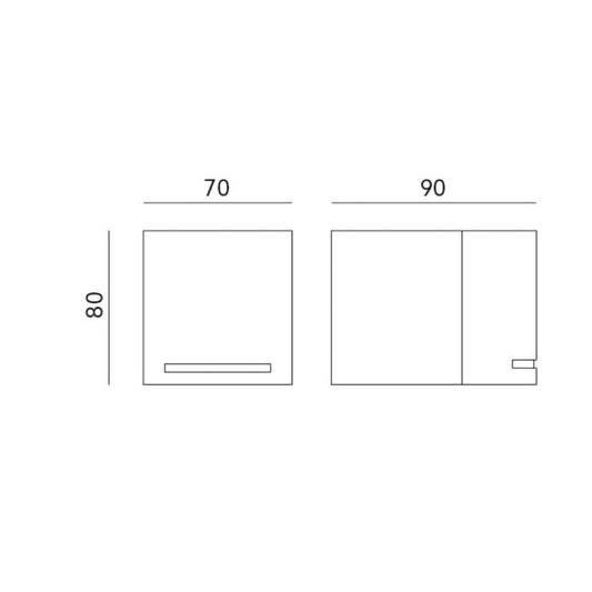 LED-Seinävalaisin QUAZAR 8, musta IP44