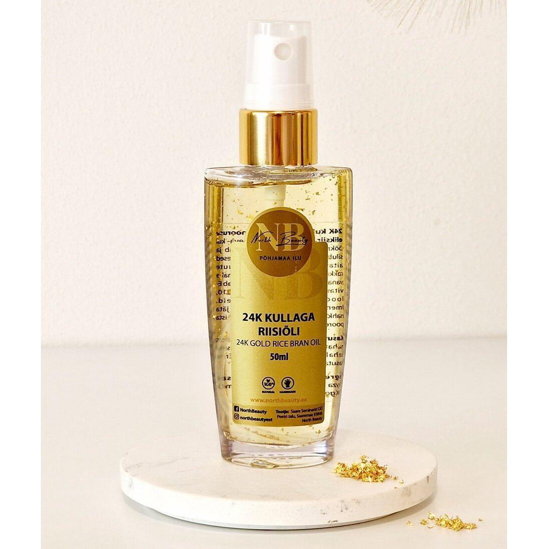 24K Gold Rice Oil, 50ml