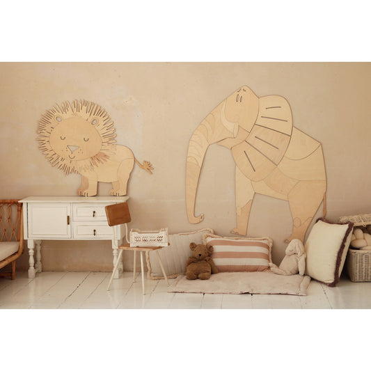 Safari Lion – Wooden Wall Decoration