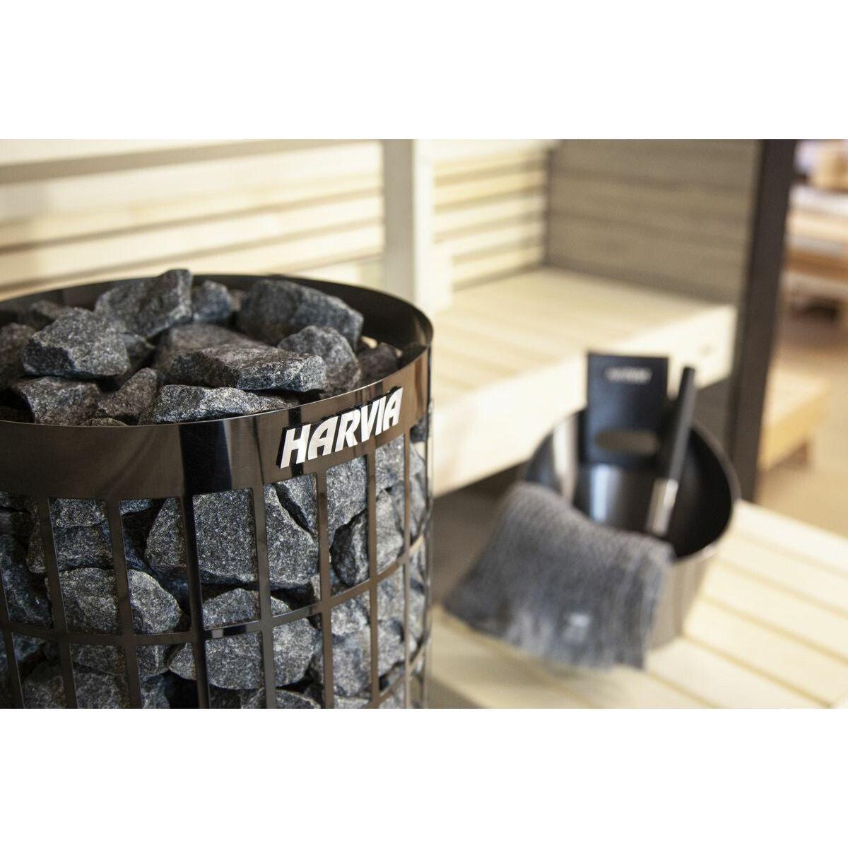 SÄHKÖKIUAS HARVIA CILINDRO PC70XE BLACK STEEL