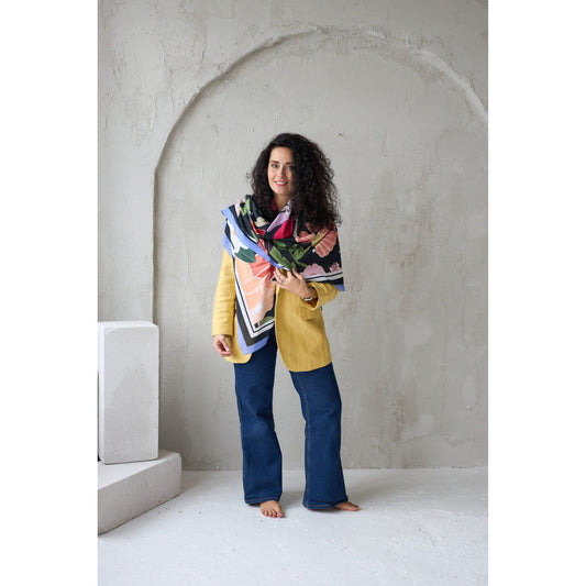 Scarf Curly Summer Night