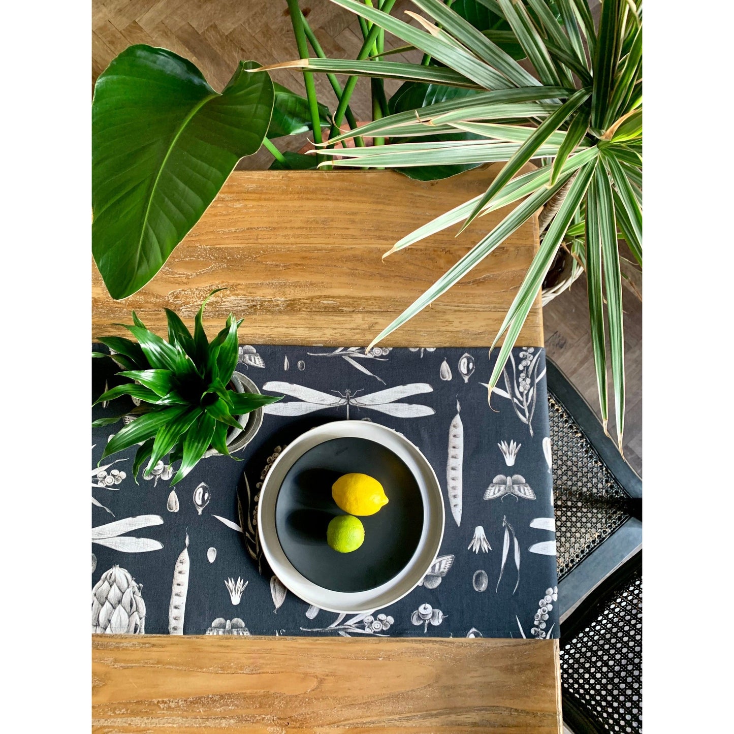 Seeds Carbon Table Runner