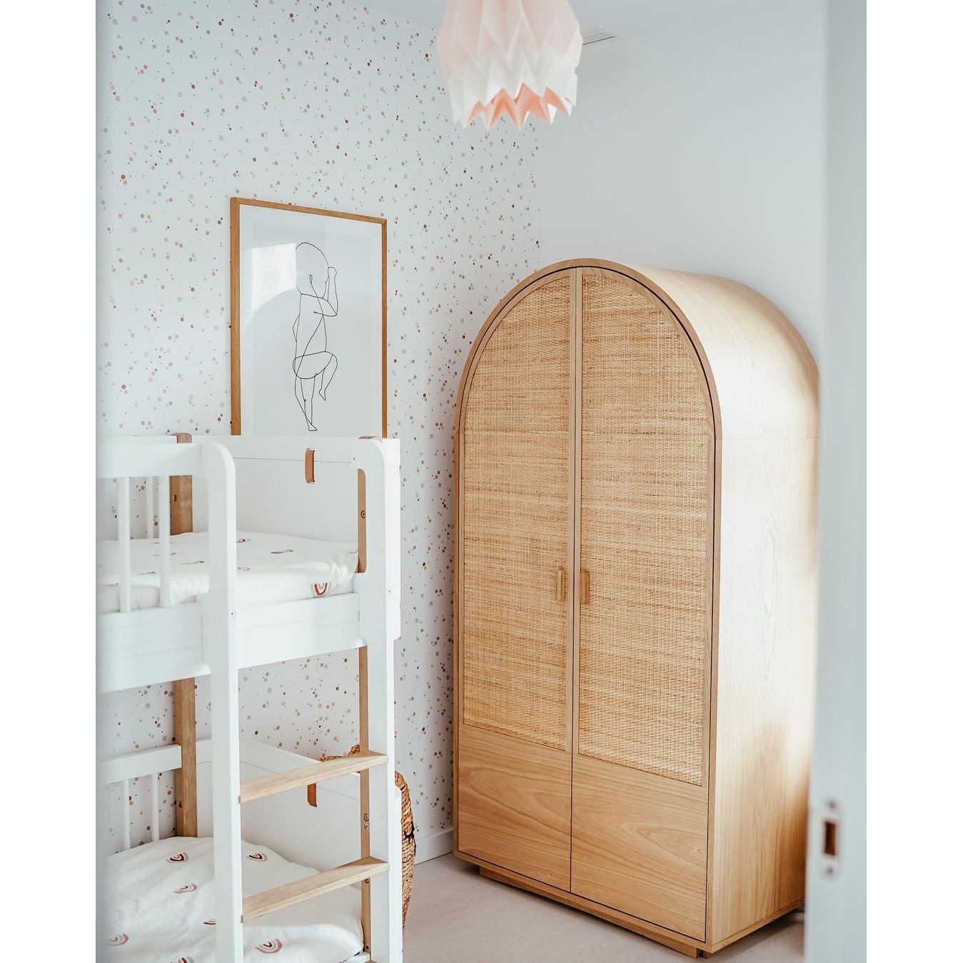 Simple Dots Minimini Wallpaper - Cinnamon And Powder Pink