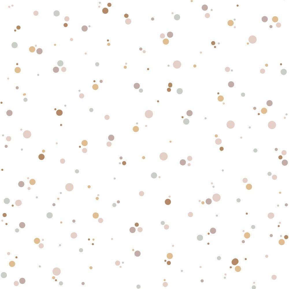 Simple Dots Minimini Wallpaper - Cinnamon And Powder Pink