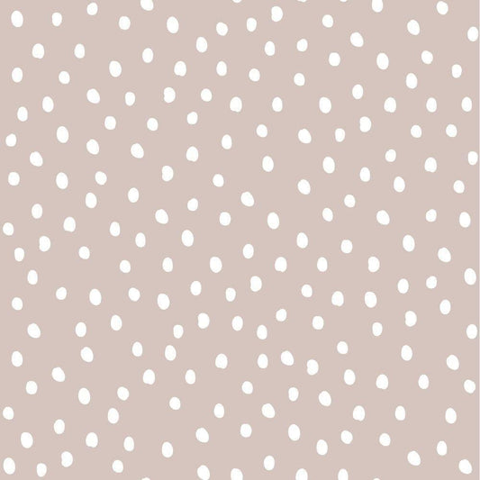 Simple Irregular Dots Wallpaper - Powder Pink And White
