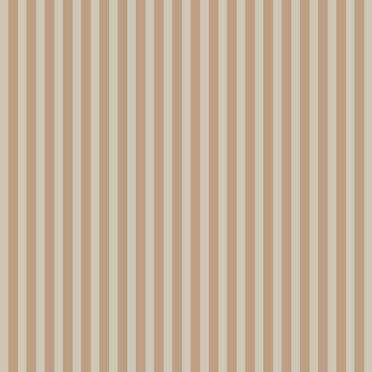 Simple Vintage Stripes Wallpaper - Beige And Brown