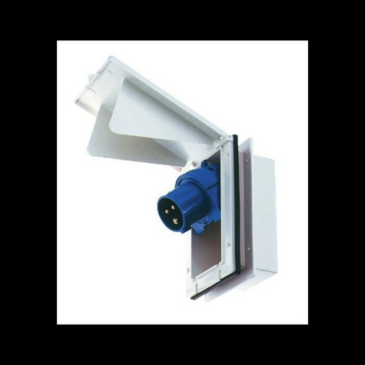 Sisäänottorasia 230V, valkoinen, CEE upotettava | 1000202 |  | Kotikauppa | MPK GmbH & Co