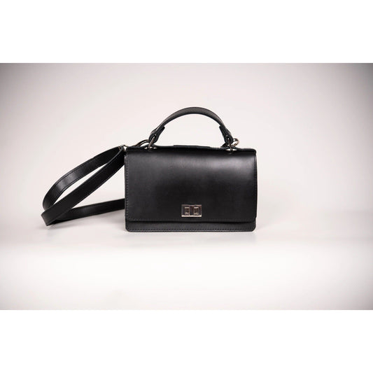 Small Briefcase Handbag - Black