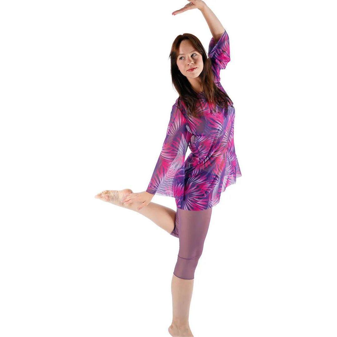 Tan-Through Tunic - Pink Tropics