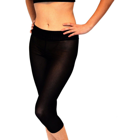 Tan-Through Leggings – Black