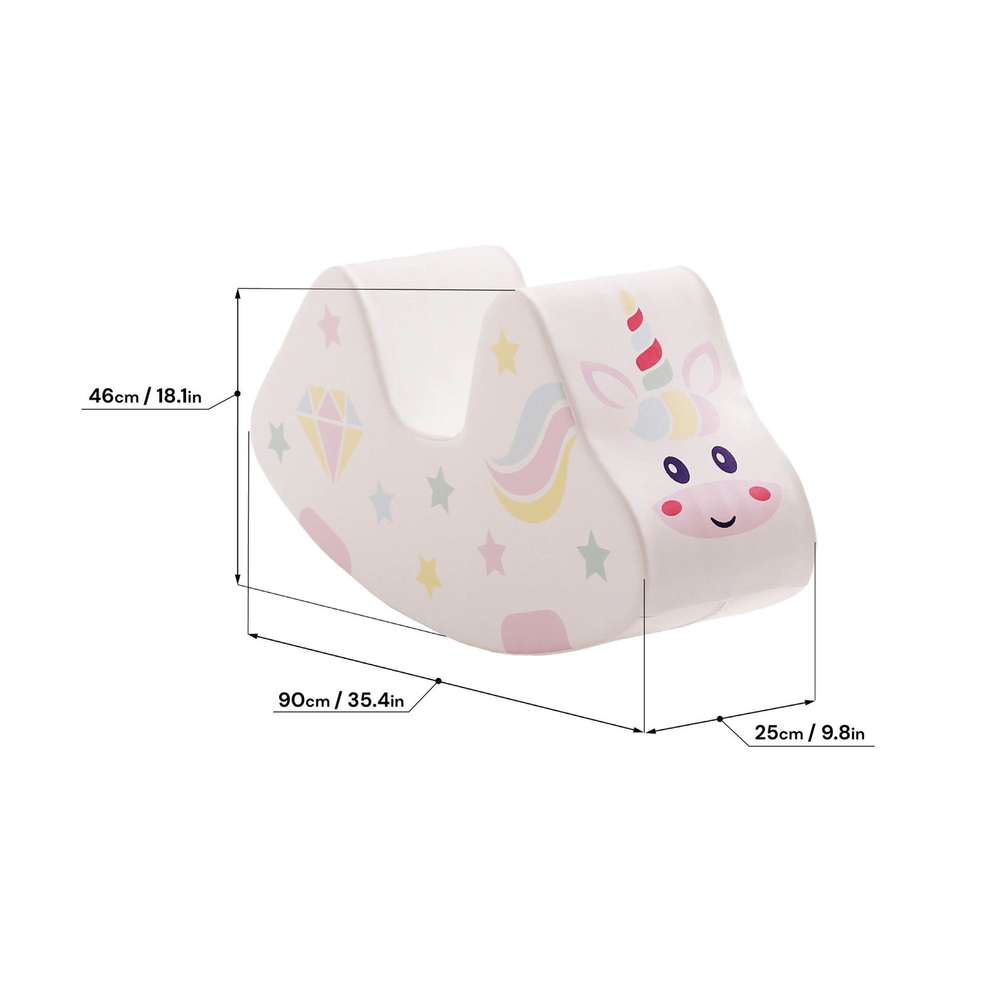 Soft Play Ride On Toy - Unicorn