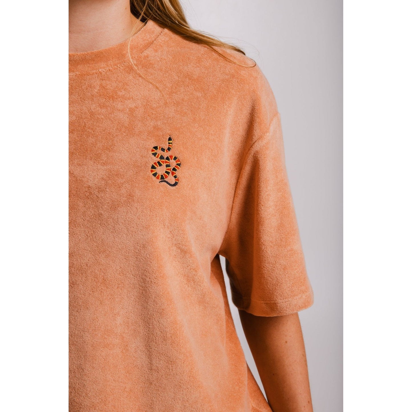 Coral Snake Terry T-shirt - Brown