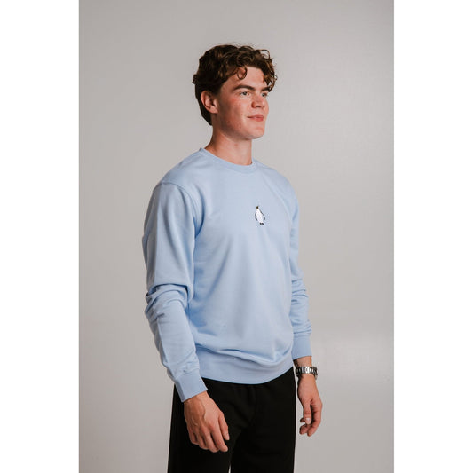 Emperor Penguin Soft Fleece Sweatshirt - Light Blue