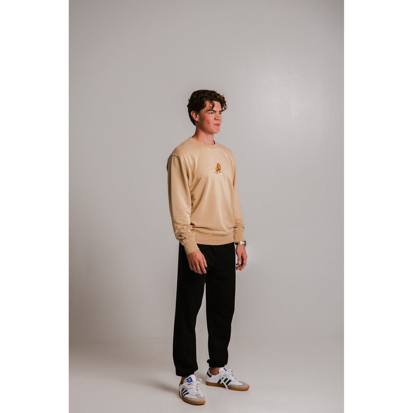 Lion Soft Fleece Sweatshirt - Light Brown