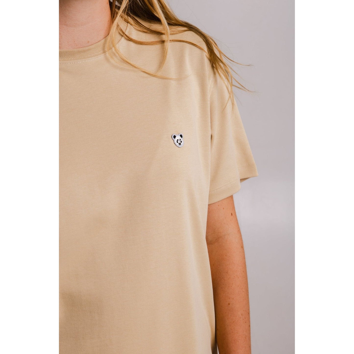 Panda Heavy T-shirt - Light Brown