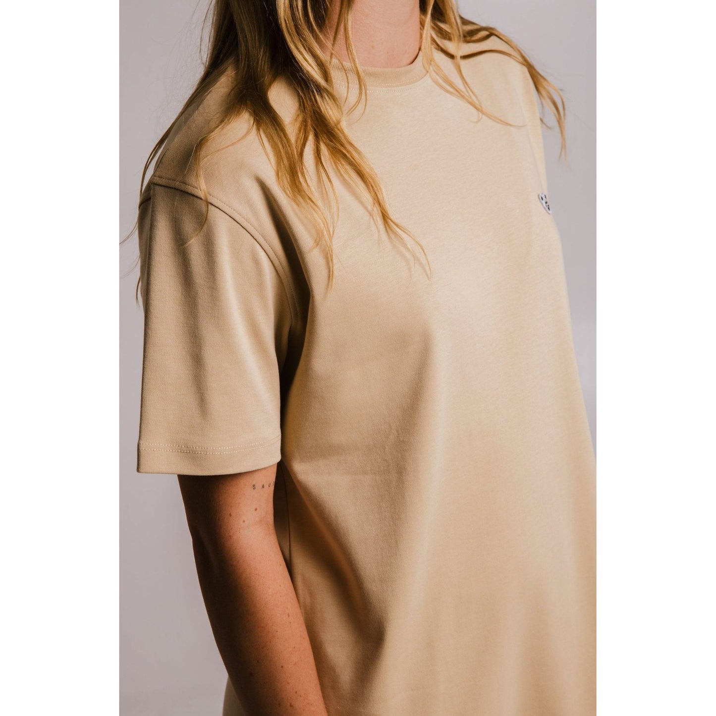 Panda Heavy T-shirt - Light Brown