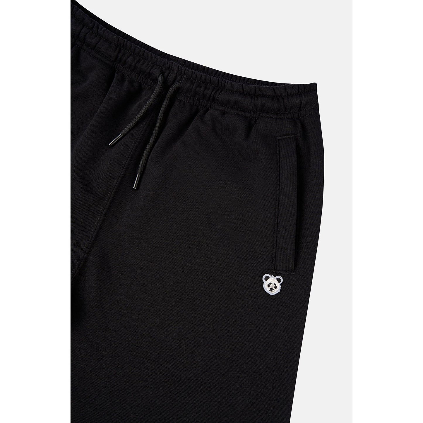 Panda Soft Fleece Sweatpants - Black