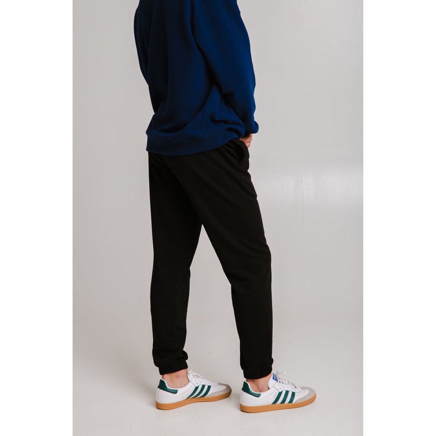Panda Soft Fleece Sweatpants - Black