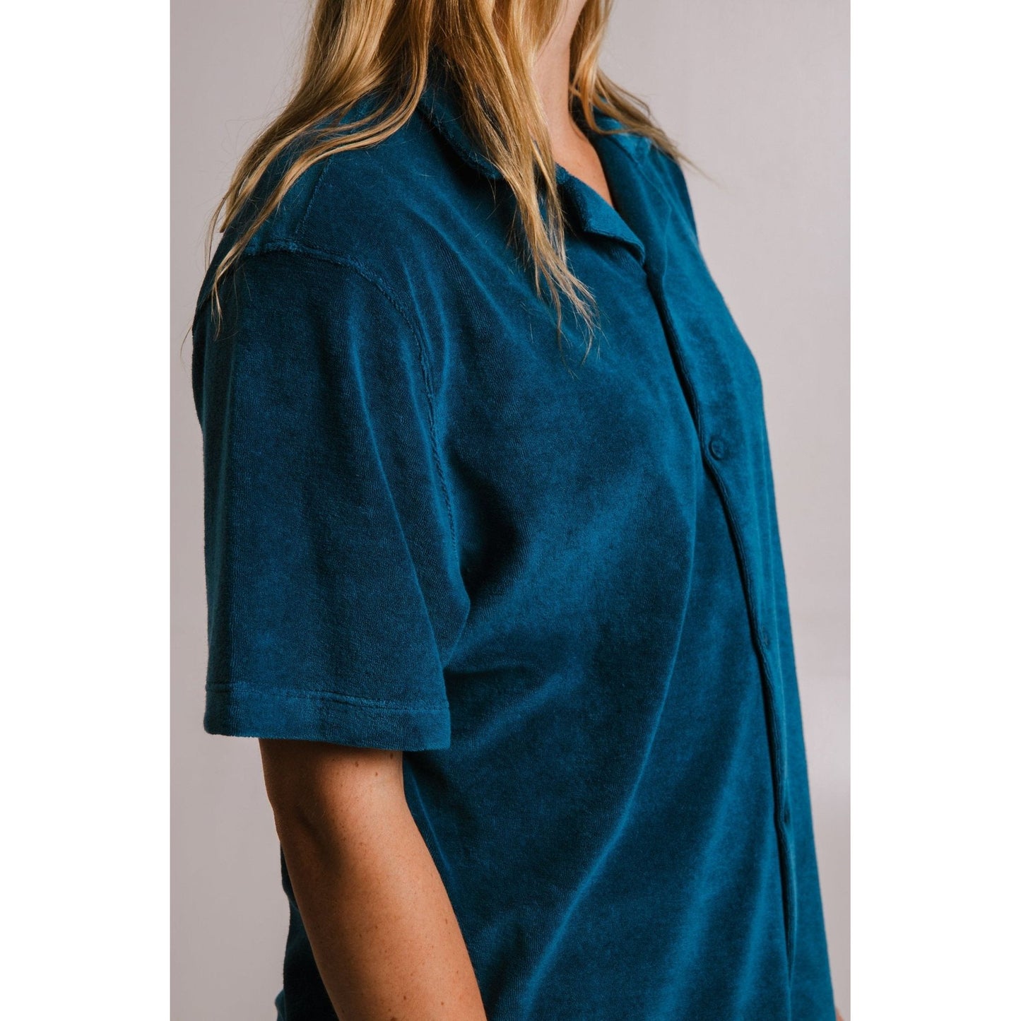 Panda Terry Shirt - Navy Blue