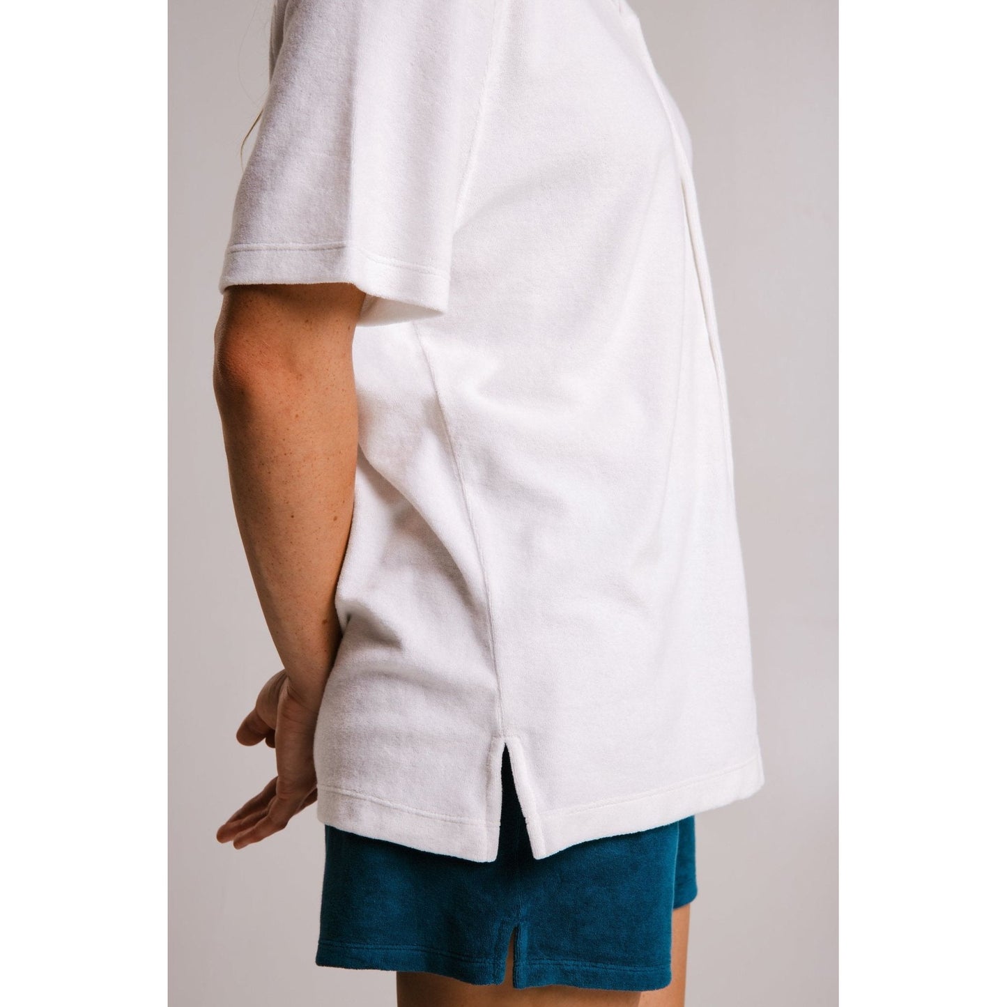 Panda Terry Shirt - White