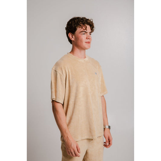 Panda Terry T-shirt - Light Brown
