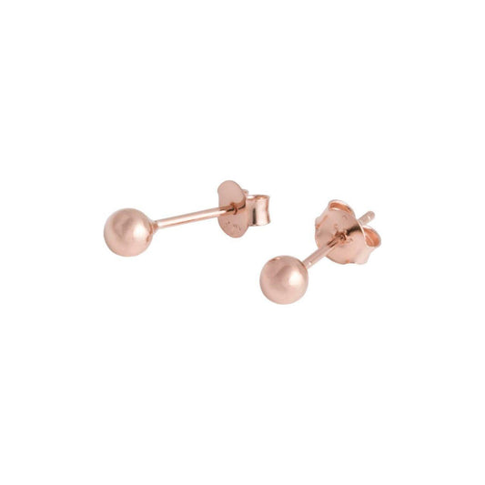Sphere Earrings - Rose Gold and Silver