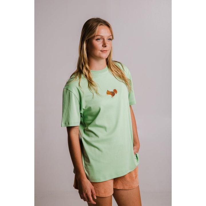 Squirrel Heavy T-shirt - Light Green