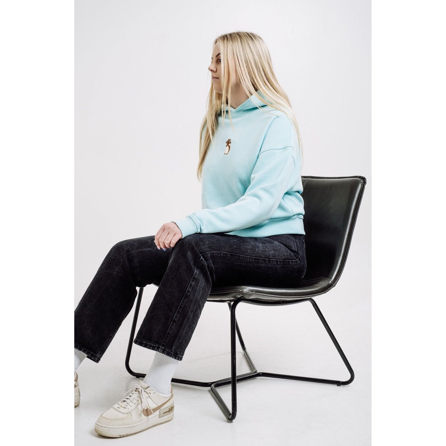 Squirrel Hoodie - Mint