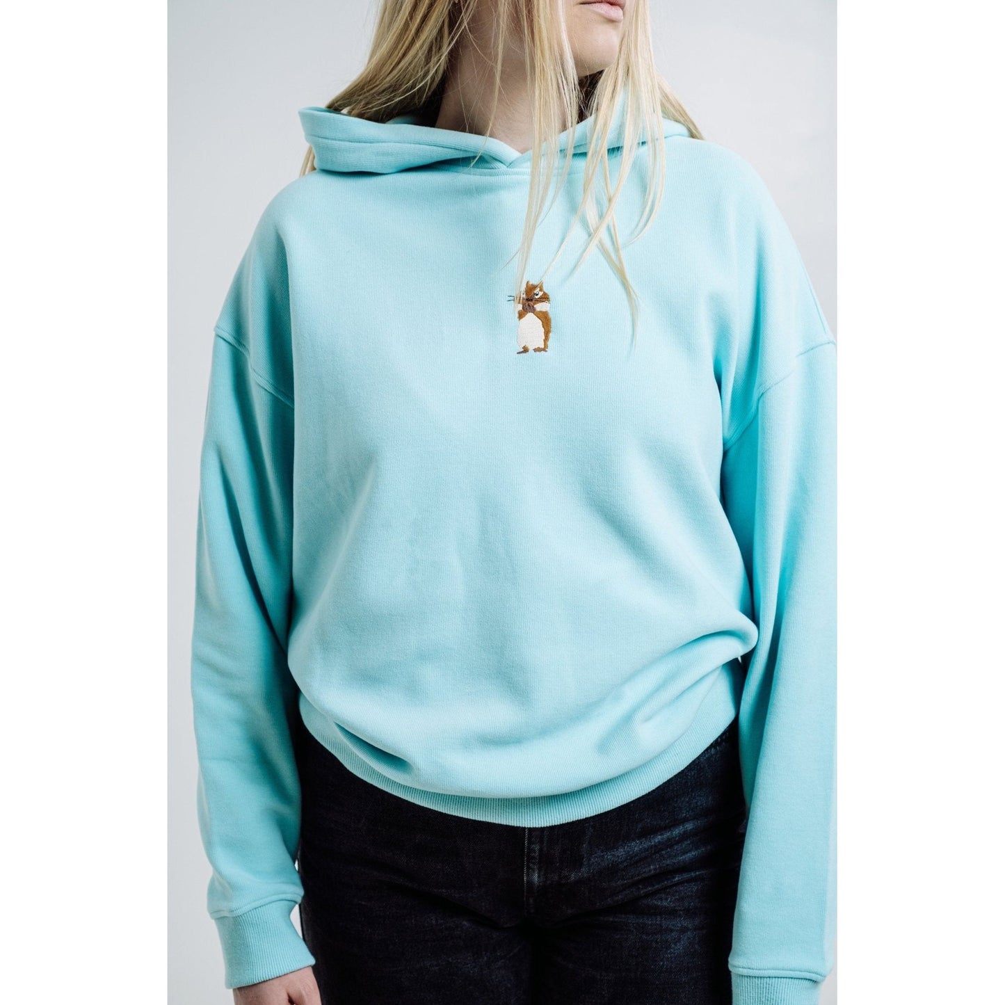 Squirrel Hoodie - Mint