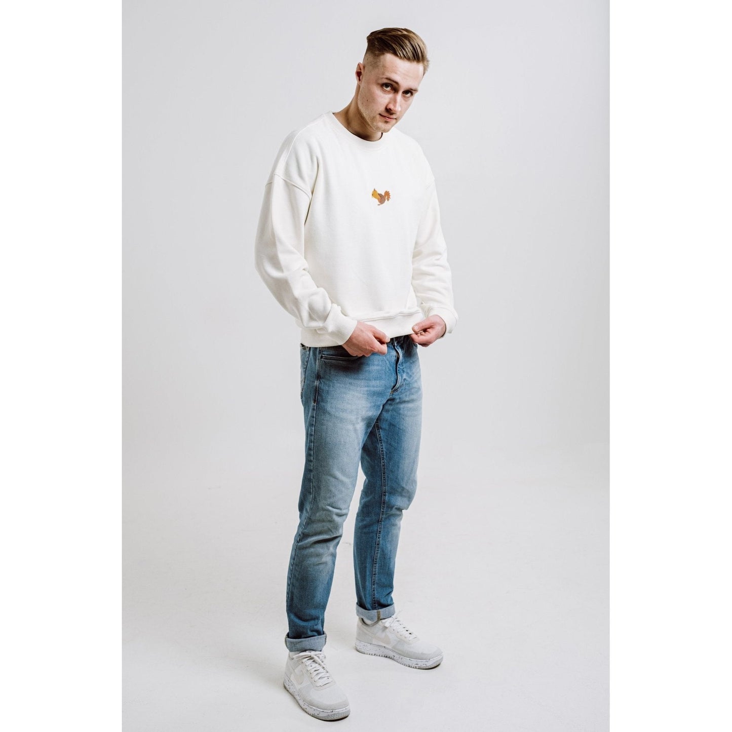 Squirrel Sweatshirt - Cream