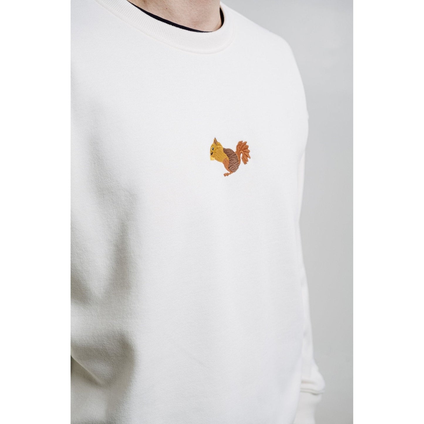 Squirrel Sweatshirt - Cream