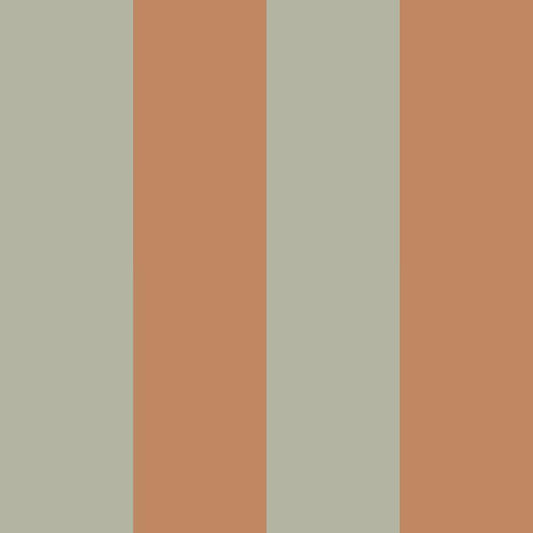 Stripes Green Brown Wallpaper