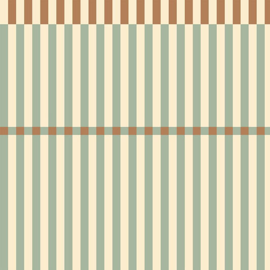 Stripes Nostalgia Green Wallpaper