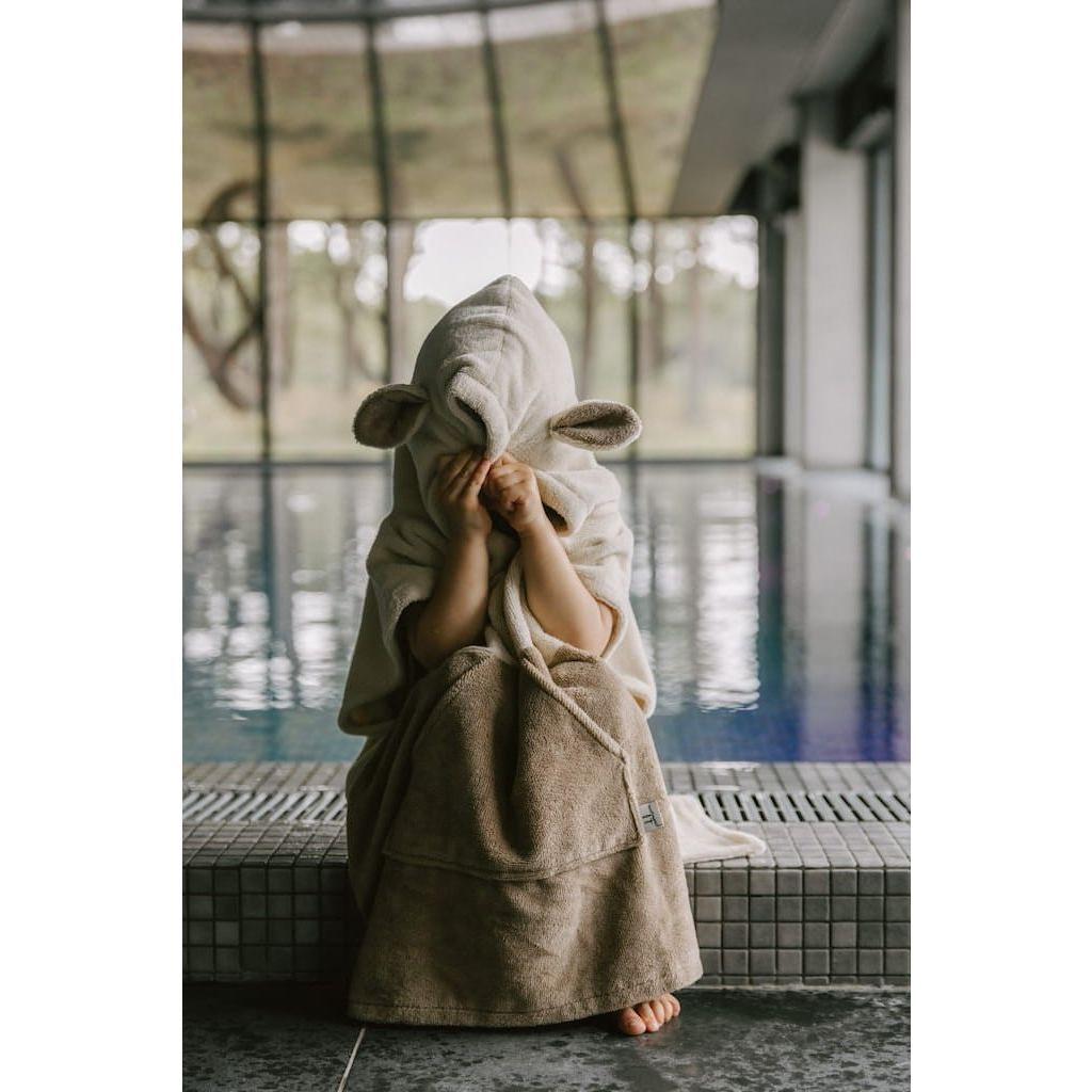 Surfsheep Kids Bath Poncho - Beige