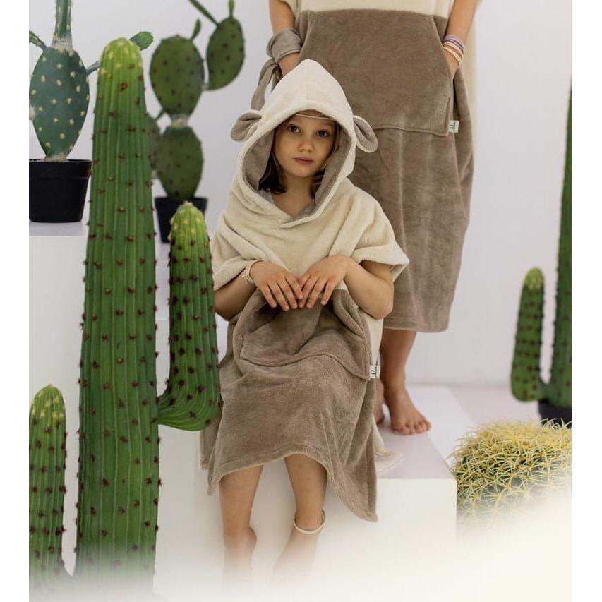 Surfsheep Kids Bath Poncho - Beige