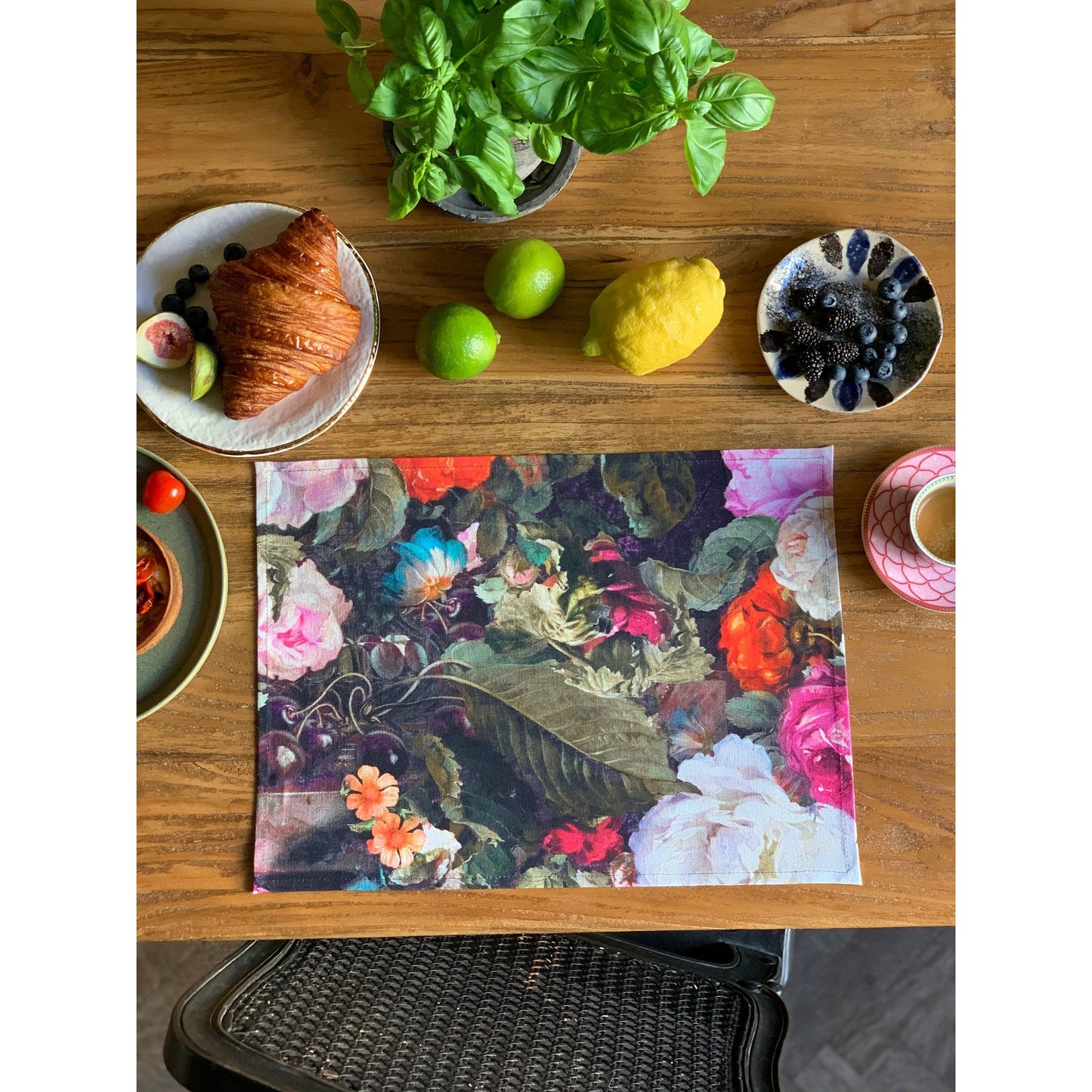 Table Placemat - Francine Black