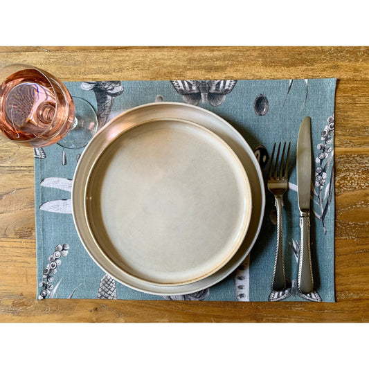 Table Placemat - Seeds Aqua
