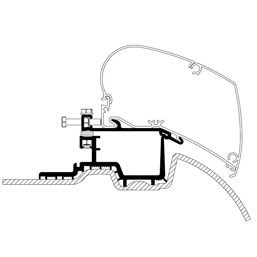 Thule kiinnityssarja Sprinter 2007-, Crafter 2007-2016