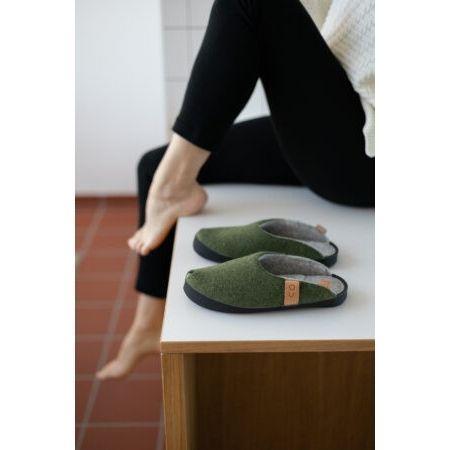TOKU Brussels Slippers - Moss Green
