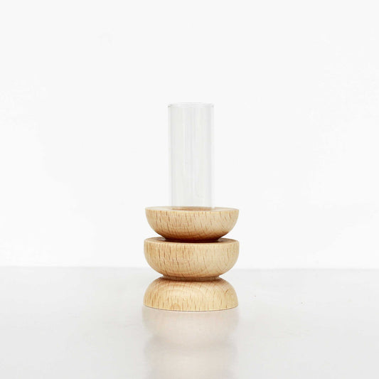 Totem Wooden Vase - Short Nº 4