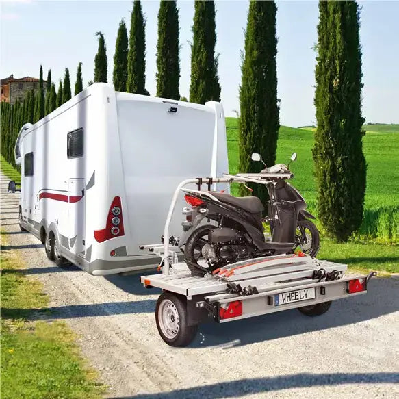 Wheely jarruton 750kg Peräkärry Moottoripyöräteline/Skootteriteline - Kotikauppa
