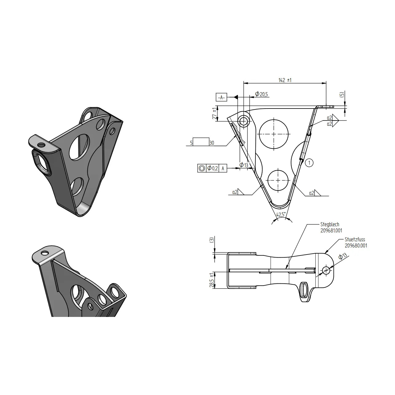 Työntöjarrun maatuki Knott KRV 7,5-17 vetopäihin | 209679001 | | Kotikauppa | knott