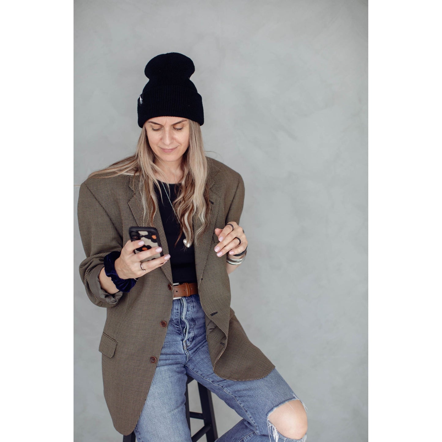 Ultra-Soft Beanie With A Giraffe Label