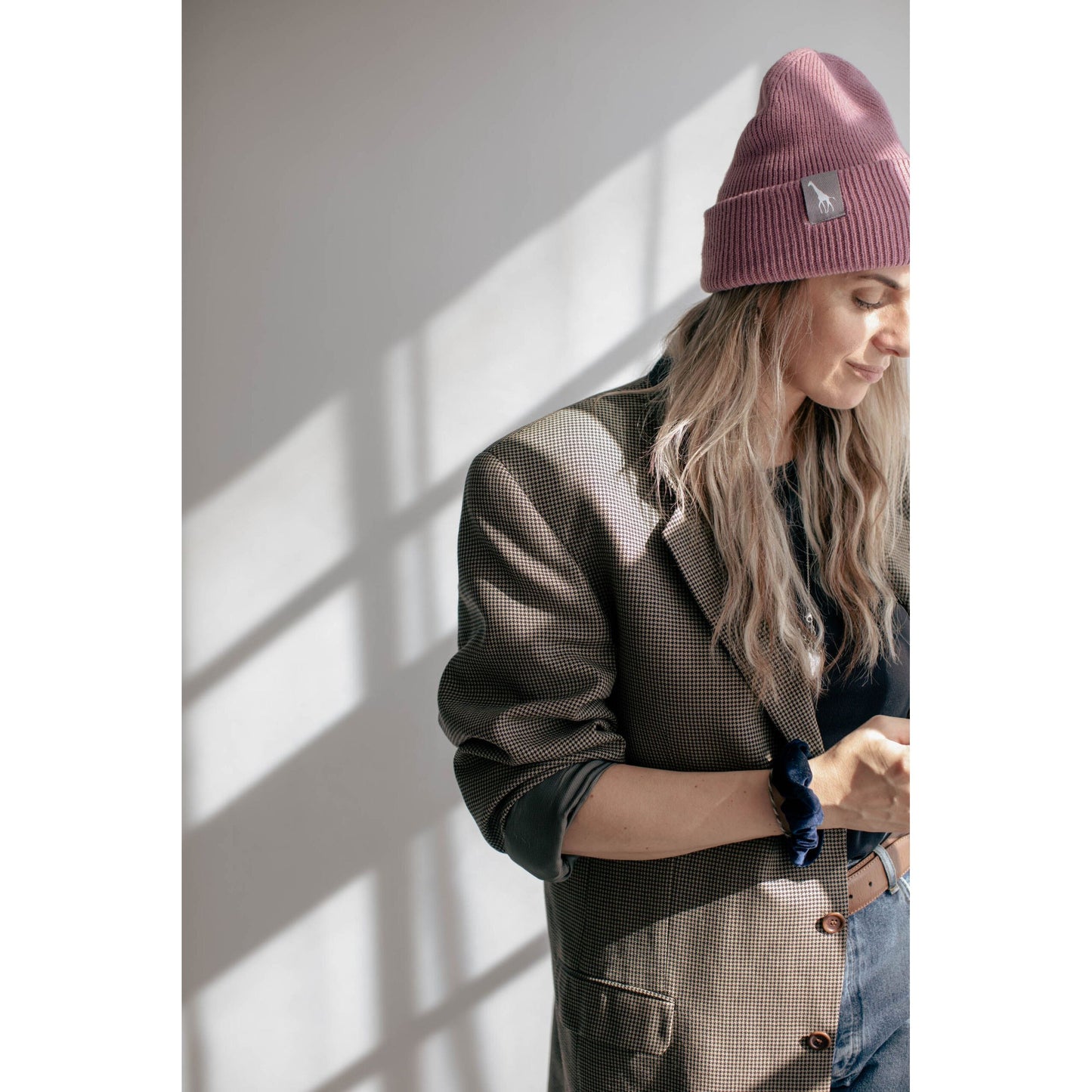 Ultra-Soft Beanie With A Giraffe Label