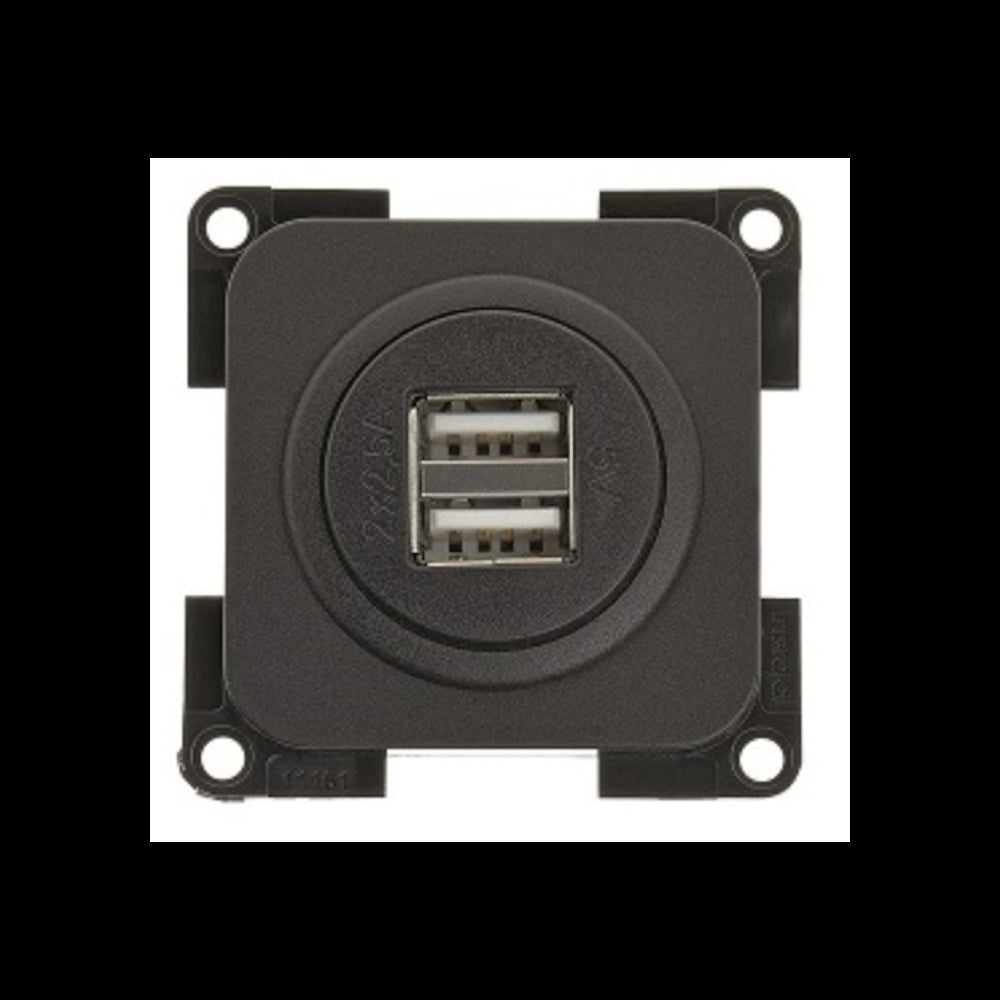 Rasia USB, kaksoisrasia 2x 2.500mA 5,2x5,2x4,2 cm | 1000570 | 4056161106316 | Kotikauppa |