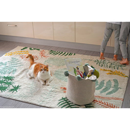 Washable Rug Botanic Plants, 140 x 200 cm